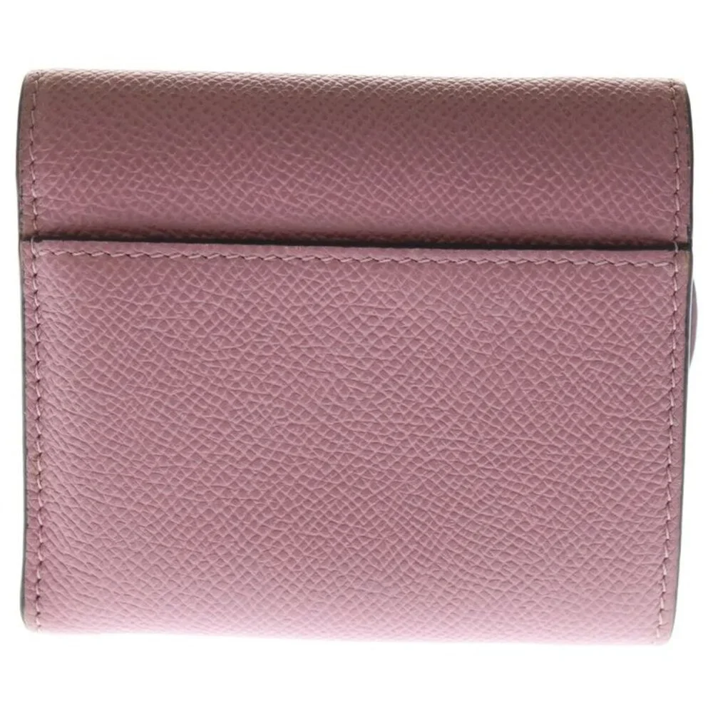 Dior Saddle Compact Wallet Pink Leather